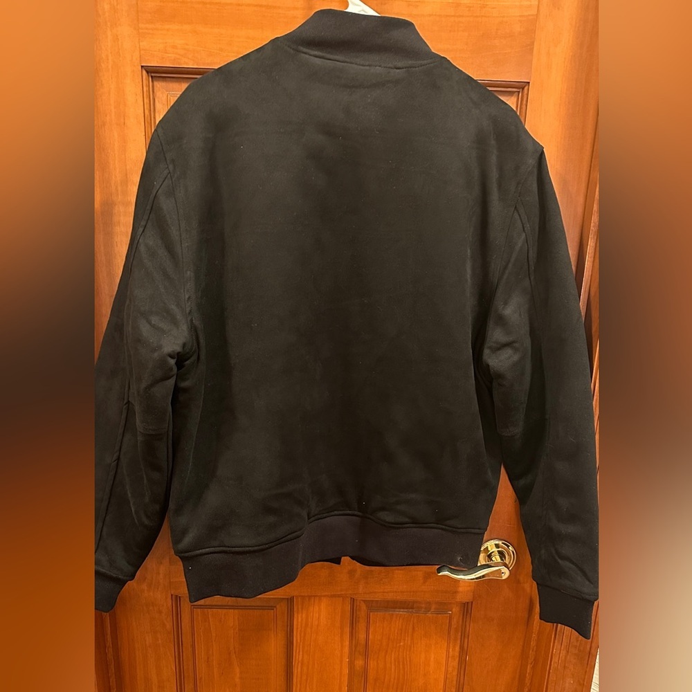 True Religion men’s NWOT suede black bomber jacket. Size small - Picture 6 of 6